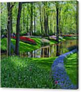 Keukenhof Gardens Pano Canvas Print