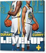 Kevin Durant & Stephen Curry: Level Up Slam Cover Canvas Print