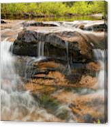 Kings River Double Falls - Arkansas Ozark National Forest Canvas Print