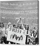 Kiss Fans In Detroit Canvas Print