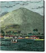 Lahaina, Maui, Hawaii, C1880 Canvas Print