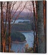 Lake Allatoona Sunset From Red Top Mountain Canvas Print