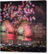 Lake Biwa Fireworks Canvas Print