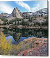 Lake Blanche And The Sundial - Big Cottonwood Canyon, Utah - October '06 Canvas Print