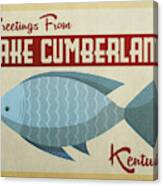 Lake Cumberland Kentucky Blue Fish Canvas Print
