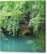 Lake In The Kursunlu Waterfall Nature Park Canvas Print