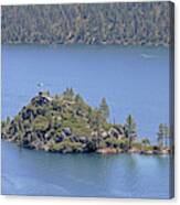 Lake Tahoe - Fannette Island Canvas Print