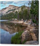 Lake Tenaya And Sierra Nevada, Yosemite National Park, California Canvas Print