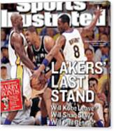 Lakers Last Stand Will Kobe Leave Whill Shaq Stay Will Phil Sports Illustrated Cover Canvas Print