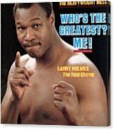 Larry Holmes, Heavyweight Boxing Champion Sports Illustrated Cover Canvas Print