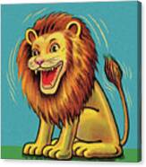 Laughing Lion Canvas Print