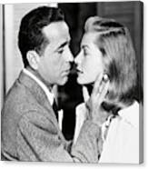 Lauren Bacall And Humphrey Bogart In Dark Passage -1947-. Canvas Print