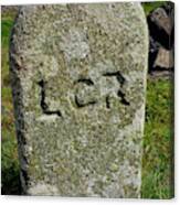 Lcr Liskeard And Caradon Railway Boundary Marker Canvas Print