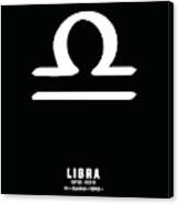 Libra Print 2 - Zodiac Signs Print - Zodiac Posters - Libra Poster - Black And White - Libra Traits Canvas Print