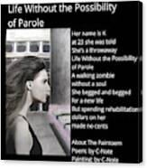 Life Without The Possibility Of Parole Paintoem Canvas Print