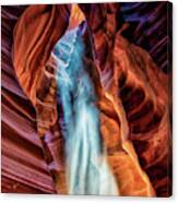 Light Rain In Antelope Canyon Canvas Print