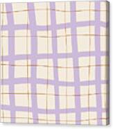 Lilac Grid Canvas Print