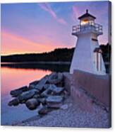 Lion's Head Lighthouse In Canada Canvas Print