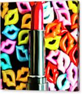 Lipstick Lips Canvas Print