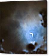 Liquified Solar Eclipse Canvas Print