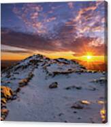 Little Haystack Sunburst Canvas Print