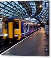 Liverpool Train Station Motion Blur Canvas Print