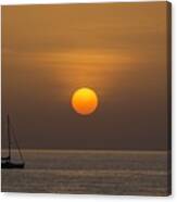 Lonely Sunset Canvas Print