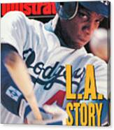 Los Angeles Dodgers Darryl Strawberry Sports Illustrated Cover Canvas Print