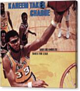 Los Angeles Lakers Kareem Abdul-jabbar Sports Illustrated Cover Canvas Print
