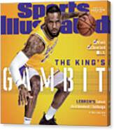 Los Angeles Lakers Lebron James, 2018-19 Nba Basketball Sports Illustrated Cover Canvas Print