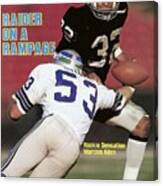 Los Angeles Raiders Marcus Allen... Sports Illustrated Cover Canvas Print