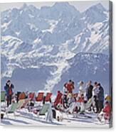Lounging In Verbier Canvas Print