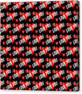 Love You 2_repeat Pattern Canvas Print