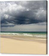 Low Storm Clouds Over Jandía Beach Canvas Print