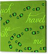 Luck Travels With Me (rectangle) Canvas Print