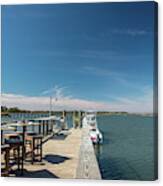 Lunchtime View From Hudson's Seafood On The Docks Canvas Print
