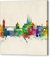 Luxembourg City Skyline Canvas Print