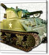 M4 Sherman Tank 2 Canvas Print