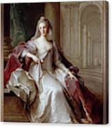 Madame Henriette De France As A Vestal Virgin By Jean Marc Nattier Canvas Print