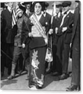 Madame Kimura In Suffrage Parade Canvas Print