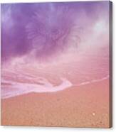 Magical Dust With Hazy Flower On Dreamland Beach Canvas Print