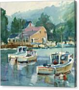 Maine Lobster Boats Canvas Print