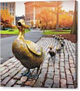 Make Way For Ducklings Boston Canvas Print