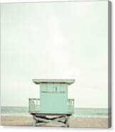 Malibu California Zuma Beach Lifeguard Tower #1 Photo Canvas Print