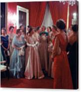 Mamie Eisenhower Entertains Guests Canvas Print