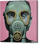 Man Wearing Gas Mask Canvas Print