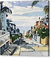 Manhattan Beach Walkstreet Canvas Print