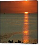 Manila Bay Sunset Canvas Print