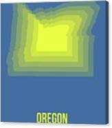 Map Of Oregon Canvas Print