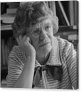 Margaret Mead In Pensive Position Canvas Print